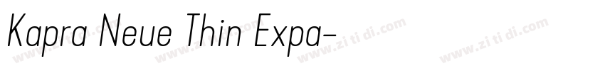 Kapra Neue Thin Expa字体转换